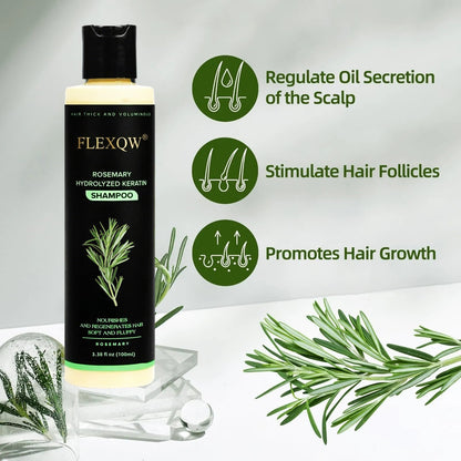 🌸Organic Rosemary Keratin Hair Growth Shampoo