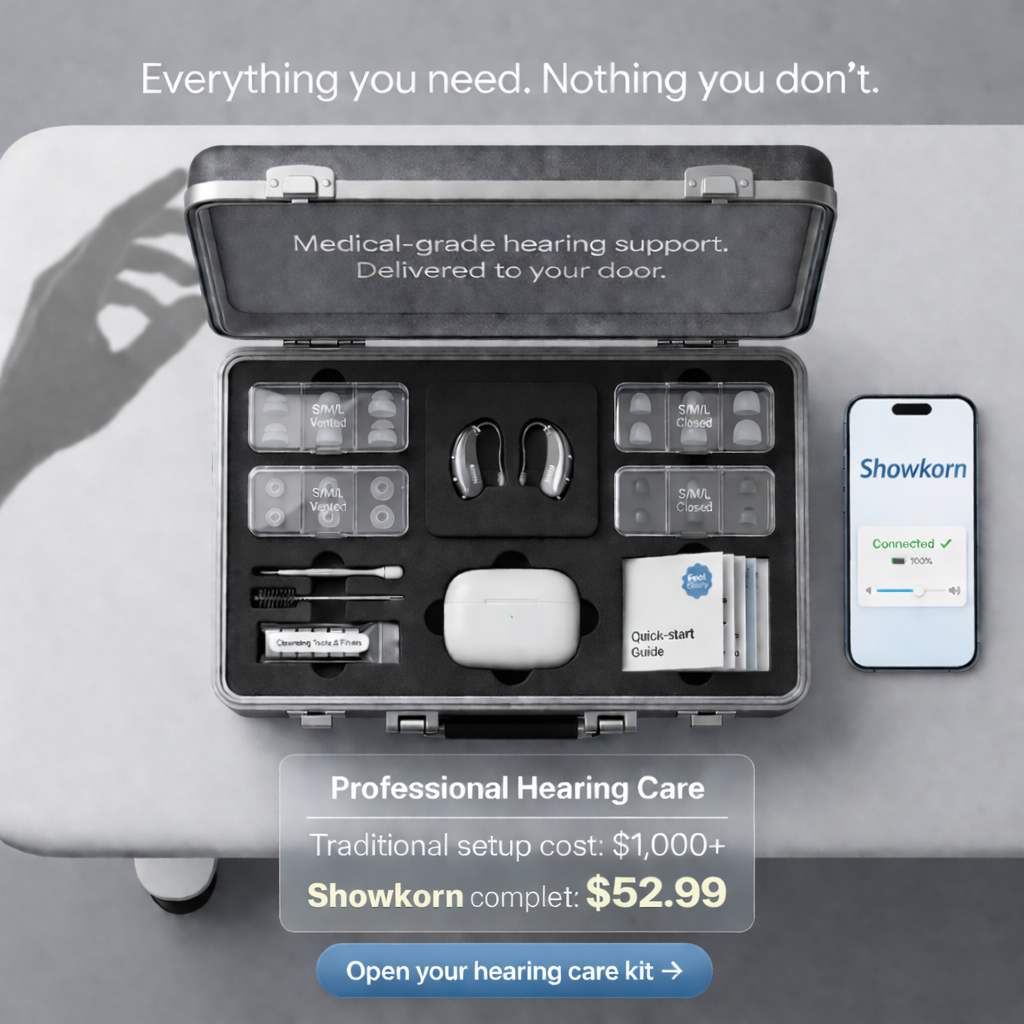 🔥 Showkorn® Smart Bluetooth Hearing Aids — Hear Clearly Before Price Goes Up