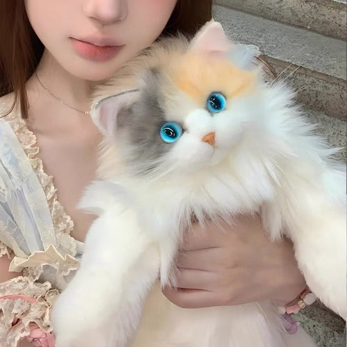 😻🎒Stuffed Realistic Ragdoll Cat Plush Backpack