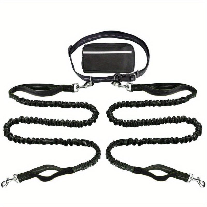🔥Hands Free Dog Leash with Zipper Pouch