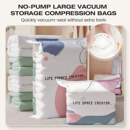 💖 Buy 2 Get 1 FREE! No-Pump Vacuum Storage Bags