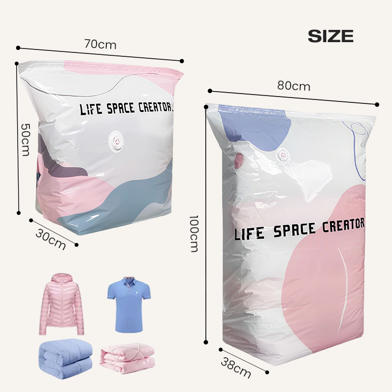 💖 Buy 2 Get 1 FREE! No-Pump Vacuum Storage Bags