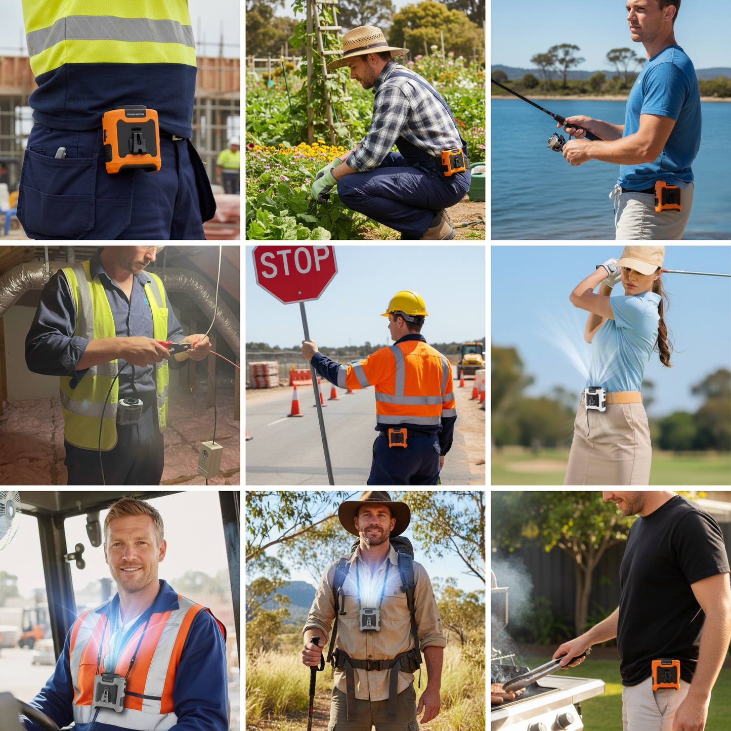 🧊Portable Waist Clip Fan, Wearable Belt Personal Device